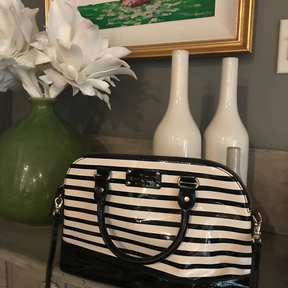 Kate Spade Striped Patent Leather Bag